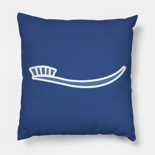 Tooth brush vector icon design. Dentist and dental clinic vector logo design. Pillow