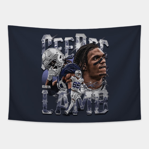 CeeDee Lamb Dallas Vintage Tapestry by danlintonpro