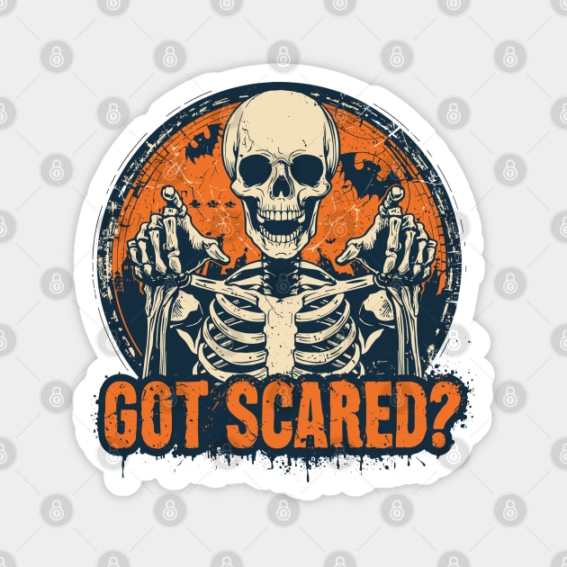 Got-Scared Halloween-Vibes Magnet by JessArty