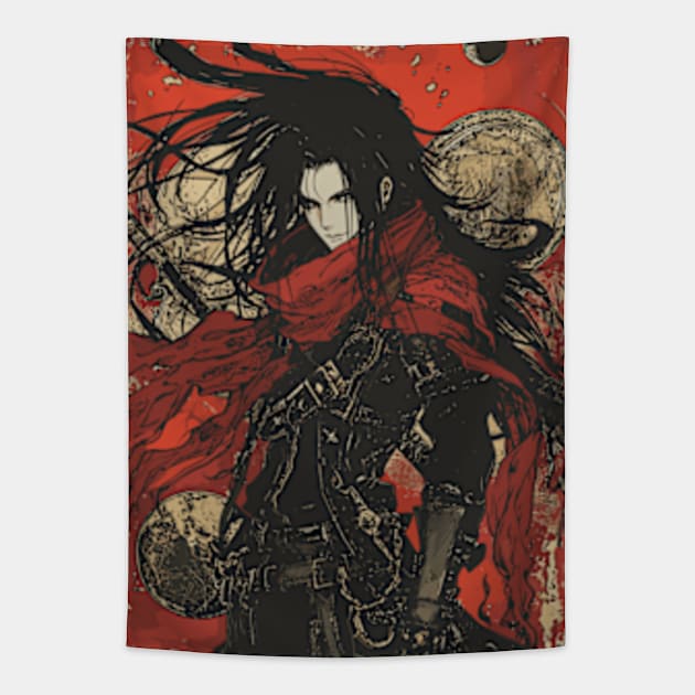 Vincent Valentine FF7 Final Fantasy VII Rebirth Tapestry by moreirapod