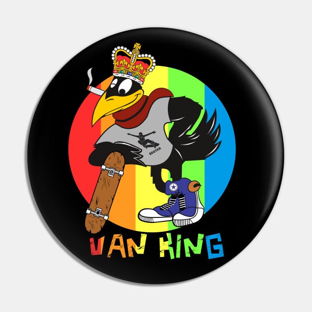 van King - King Old Crow - Colors Pin by vanKing