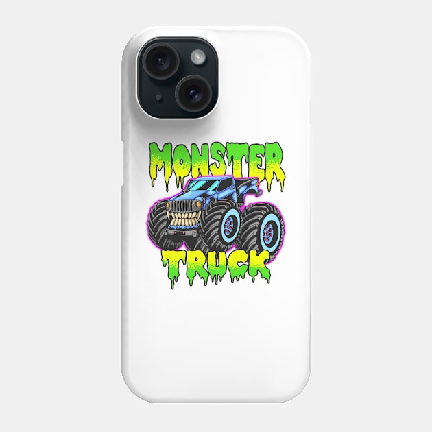 Monster truck Phone Case by phsycartwork