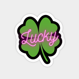 St Partick Magnet - Lucky T-shirt St. Patricks Day by Crazy.Prints.Store