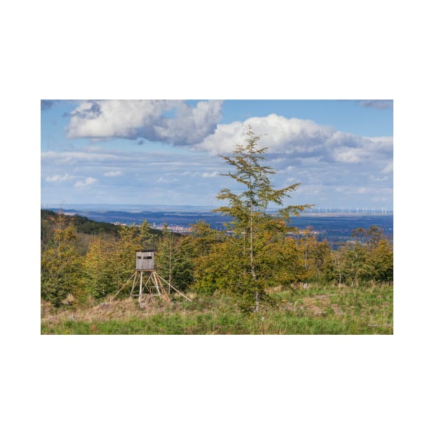 Jägerhochsitz, landscape in Hebst, Gernrode, Quedlinburg, Saxony-Anhalt by Kruegerfoto