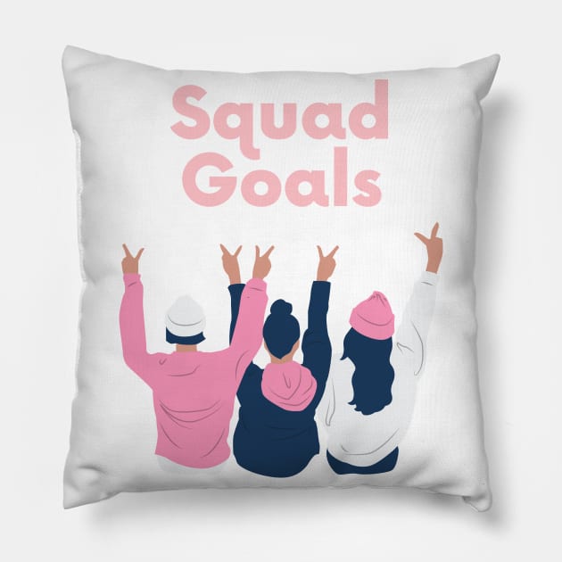 Squad Goals Pillow by GMAT