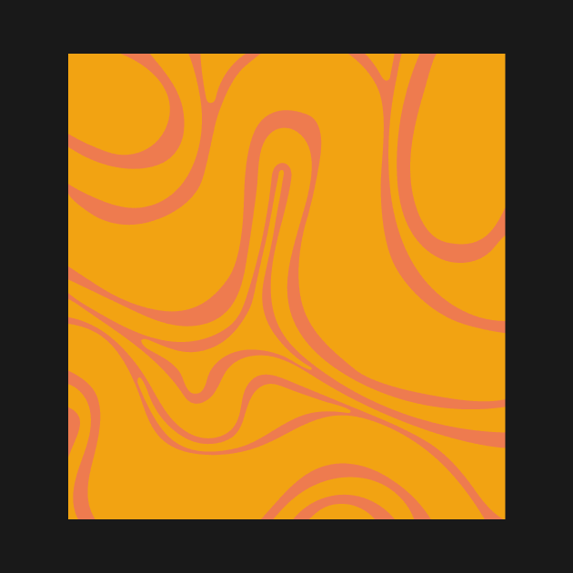 Retro Swirl - Orange by Blue-Banana