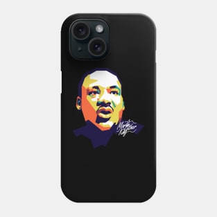 Martin Luther King on WPAP art #2 Phone Case