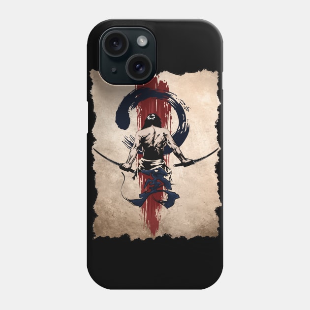 Japanese Samurai Warrior Retro Vintage Japan Bushido Phone Case by Dojaja