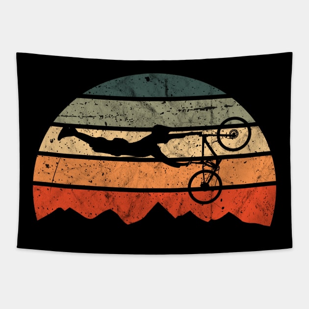 Retro Mountain Bike Cycling Bicycle Downhill MTB Tapestry by TheOutdoorPeople