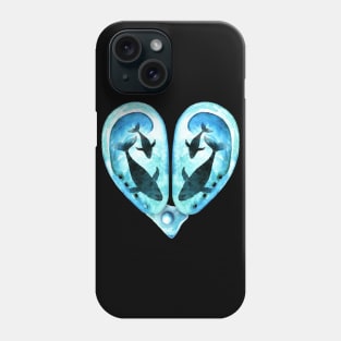 Whale Lover's Heart Phone Case