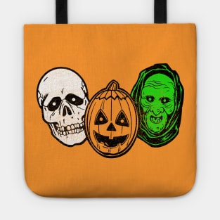 Halloween 3 Silver Shamrock Masks Tote