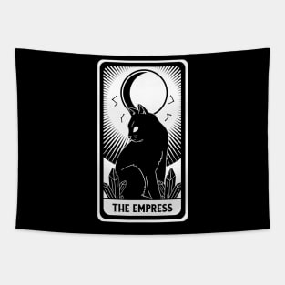 The Empress Tarot Card Black Cat Crescent Occult Gothic Tapestry