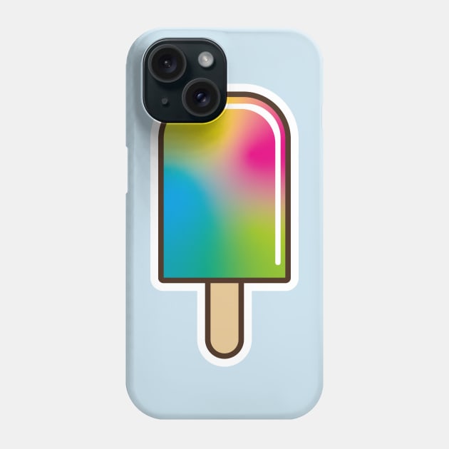 trippy psychedelic vector of a lolly Phone Case by Bubsart78