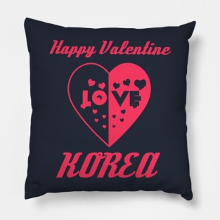 Heart in Love to Valentine Day Korea Pillow