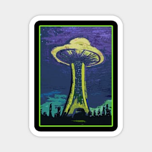 mushroom tower Magnet