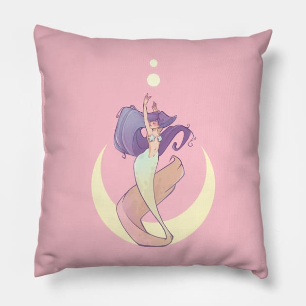 Moon Mermaid Pillow by Four Seasons Fox