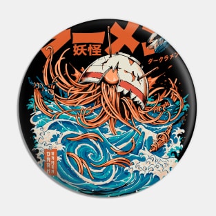 Black Dark Great Ramen off Kanagawa Pin