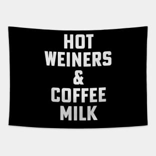 Hot Weiners And Coffee Milk Rhode Island Food 3 All the Way Tapestry