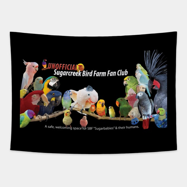 Unofficial Group Banner - white type Tapestry by Just Winging It Designs