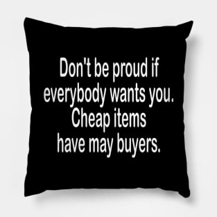 Know your value - inspirational t-shirt gift idea Pillow