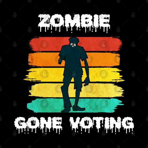 Vintage Zombie Voter by coloringiship