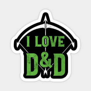 I love D&D (Bow) Magnet