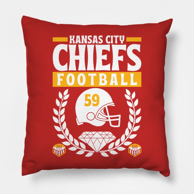 Kansas City Chiefs 1959 Football Edition 3 Pillow by Astronaut.co