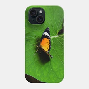 Buttlerfly on Leaf Phone Case