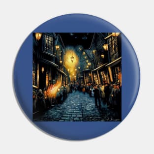 Starry Night in Diagon Alley Pin