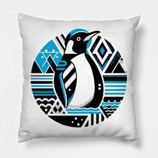 Abstract Animal Penguin 1 Pillow