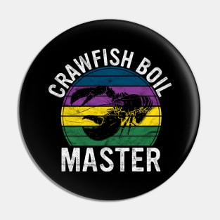 Crawfish Boil Master Gift Mardi Gras Masquerade Crab Costume Pin