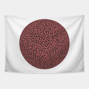 Turing Pattern Sphere (Rose Gold) Tapestry