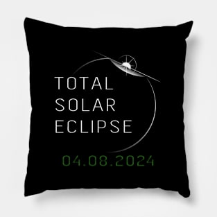 total solar eclipse 2024 Sticker Pillow
