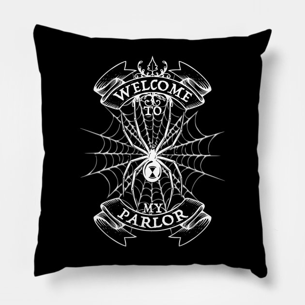 Welcome to My Parlor Pillow by RavenWake