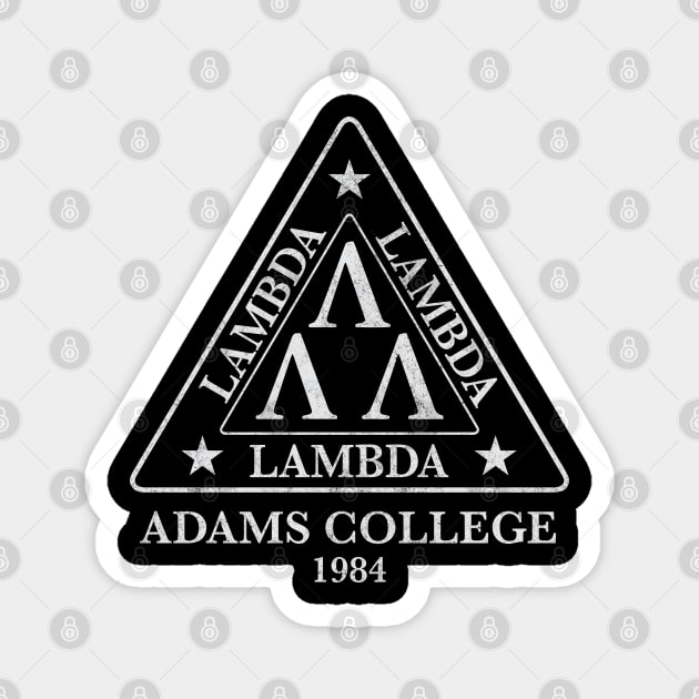 Lambda Lambda Lambda - Adams College 1984 - vintage logo Magnet by BodinStreet