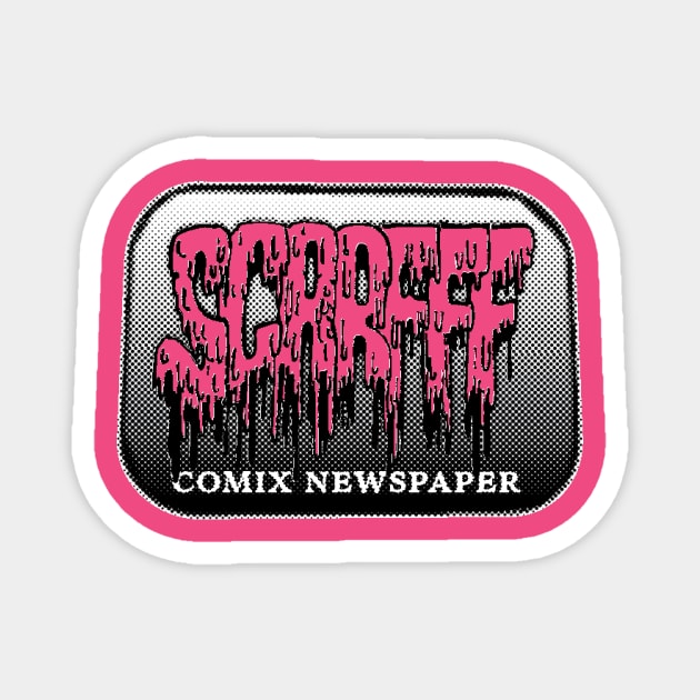 SCARFFF COMIX NEWSPAPER Magnet by Scarfff