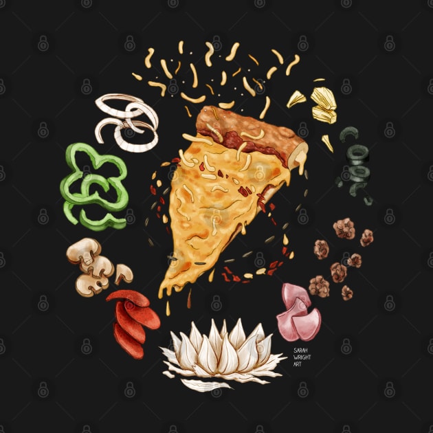 Pizza Mandala by SarahWrightArt