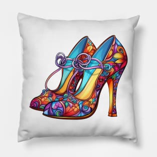 90s Retro High Heels Pillow