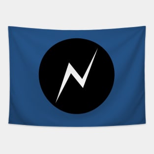 Lightning bolt in circle Tapestry