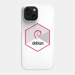 debian hexagonal Phone Case