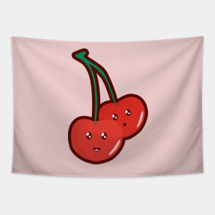 Kawaii Cherry Tapestry