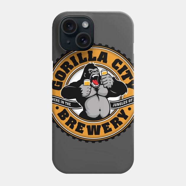 Gorilla City Brewery Phone Case by MindsparkCreative