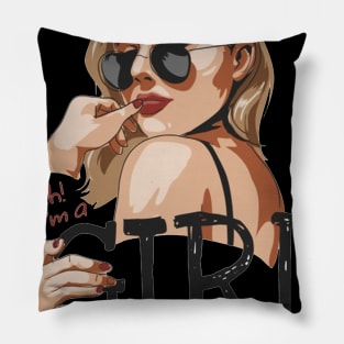 glasses girl Pillow