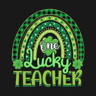 One Lucky Teacher St Patricks Day Gift T-Shirt