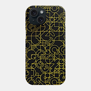 Electronic Music Producer Mosaic Pattern Yellow Phone Case