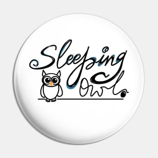 SLEEPING OWL Pin