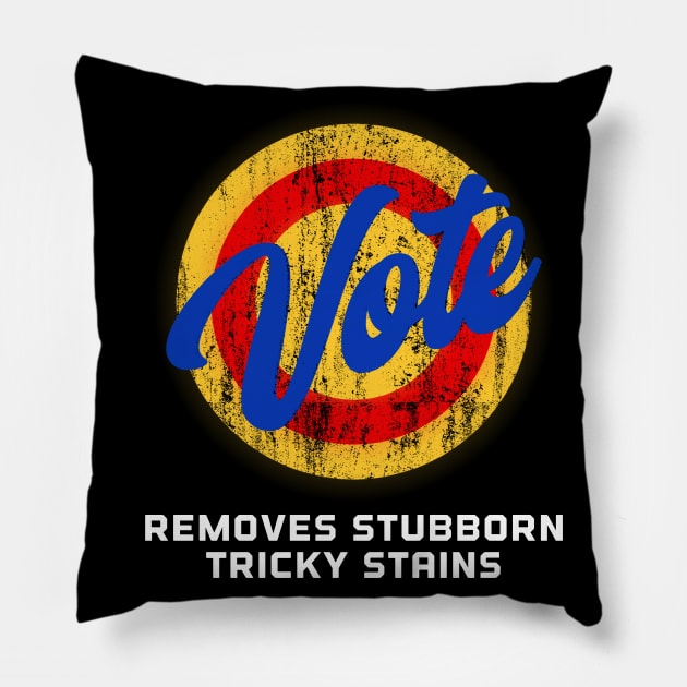 Vote Removes stubborn tricky stains Pillow by afmr.2007@gmail.com