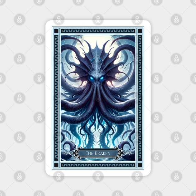 The Kraken Tarot Card Magnet by HolidayBug