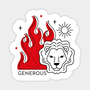 LEO - zodiac designs for t-shirts Magnet