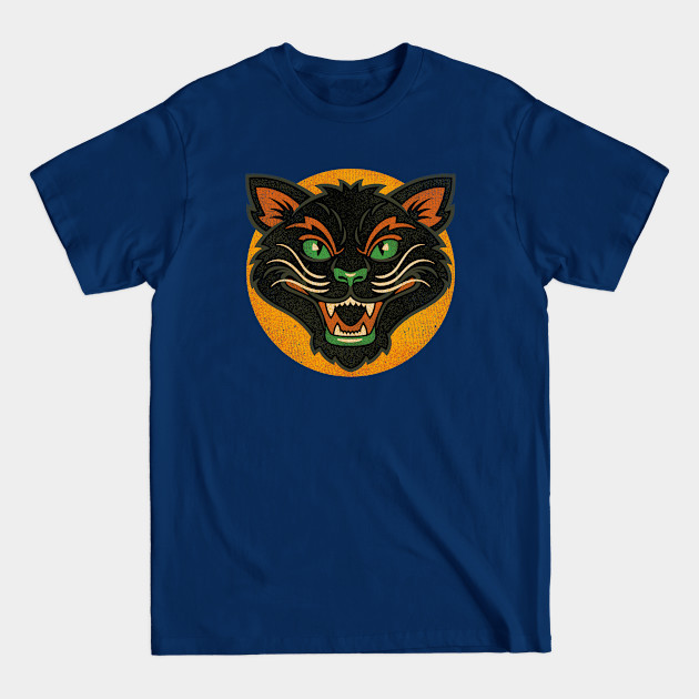 Vintage halloween cat - Halloween - T-Shirt